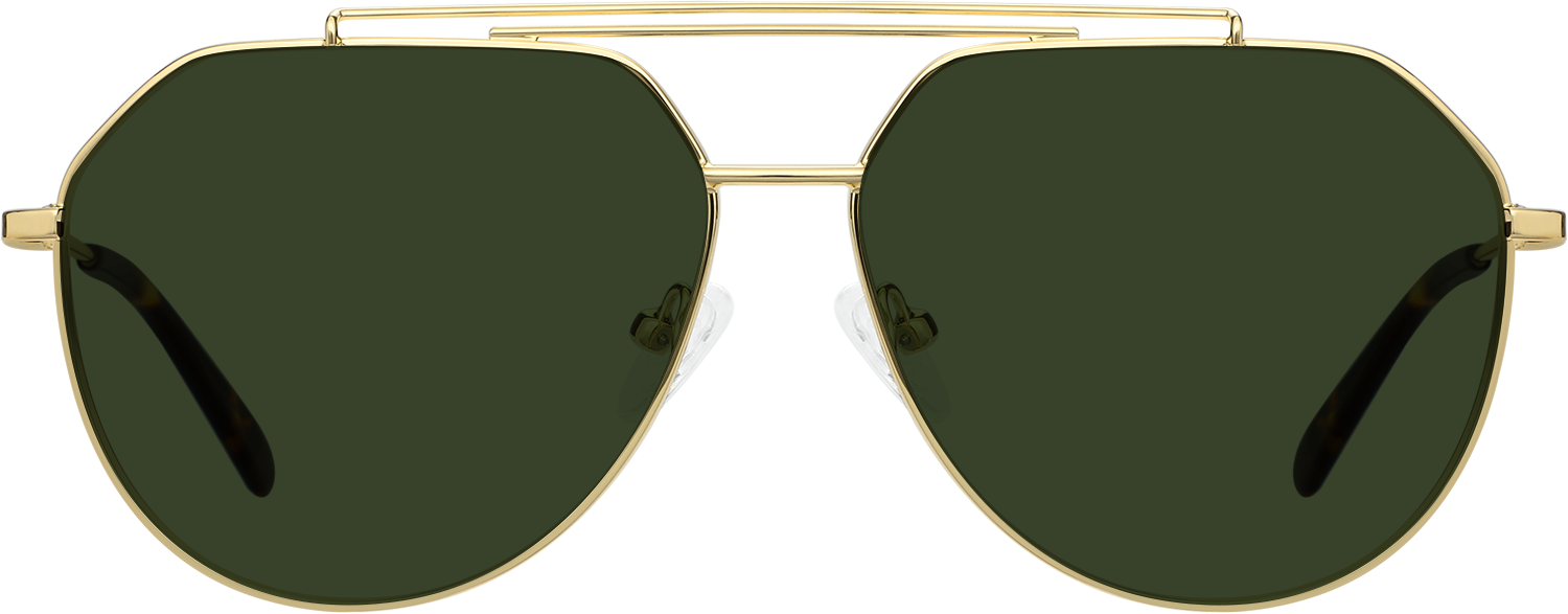 Fytoo Aviator Golden Titanium Eyeglasses - FrameVista