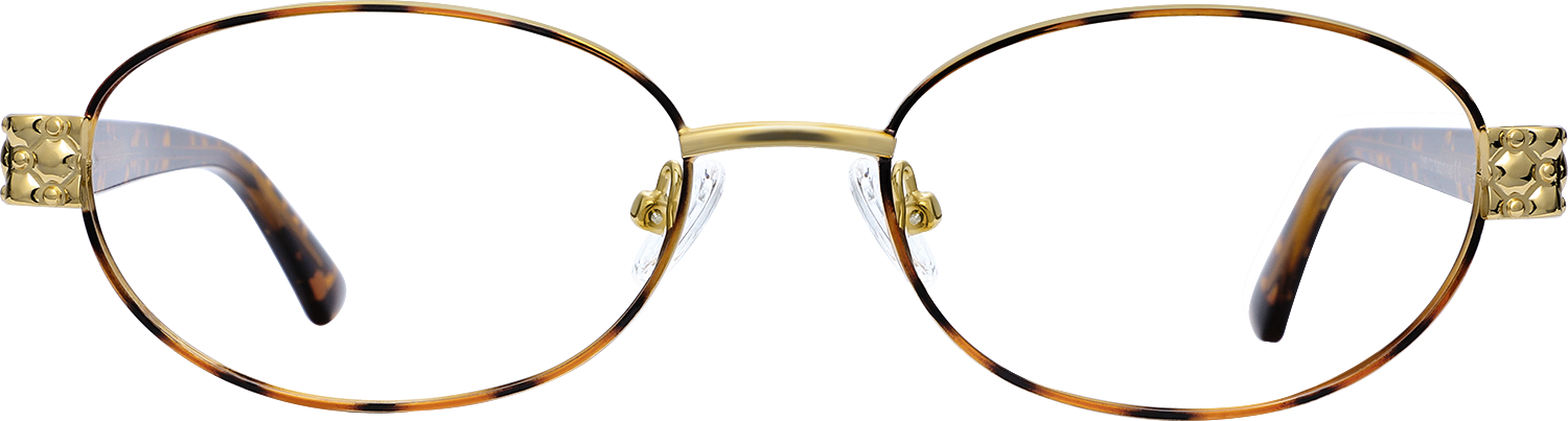 Fytoo Oval Tortoiseshell Metal TR90 Eyeglasses - FrameVista