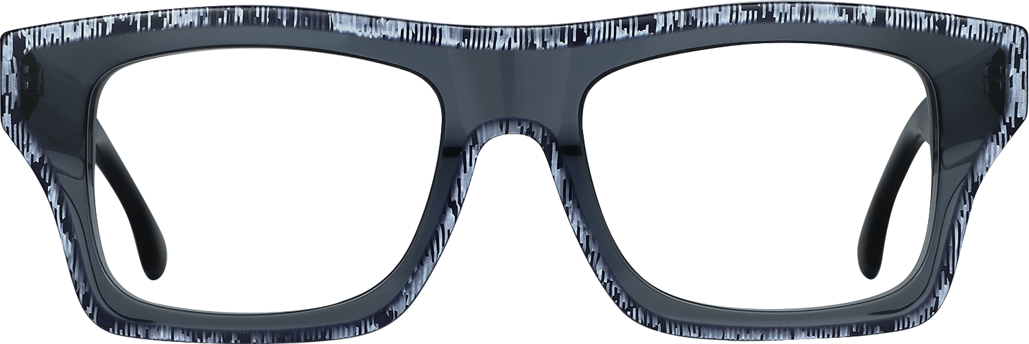 Fytoo Square Blue Acetate Eyeglasses - FrameVista